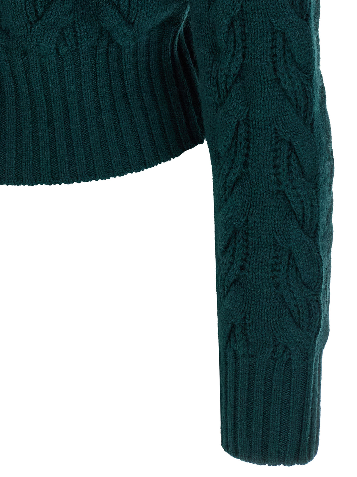 Max Mara Zweifarbige Wollstrickjacke