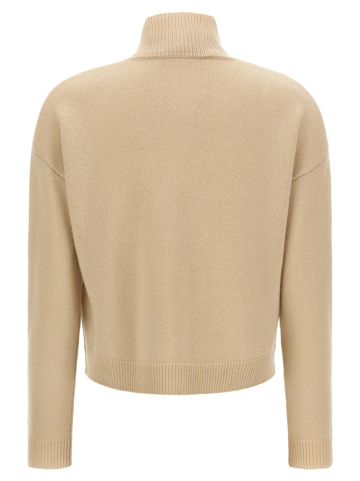 Max Mara Beige Wollstrickjacke