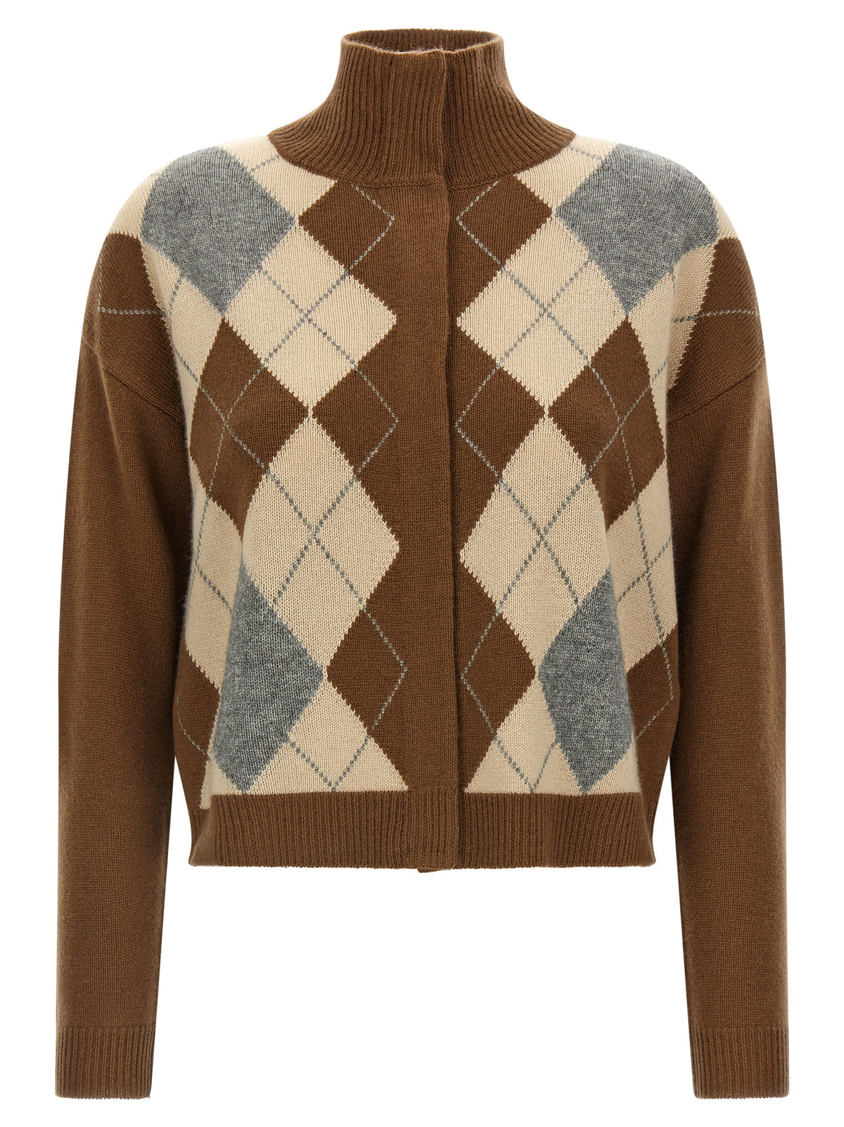 Max Mara Brauner Wollcardigan