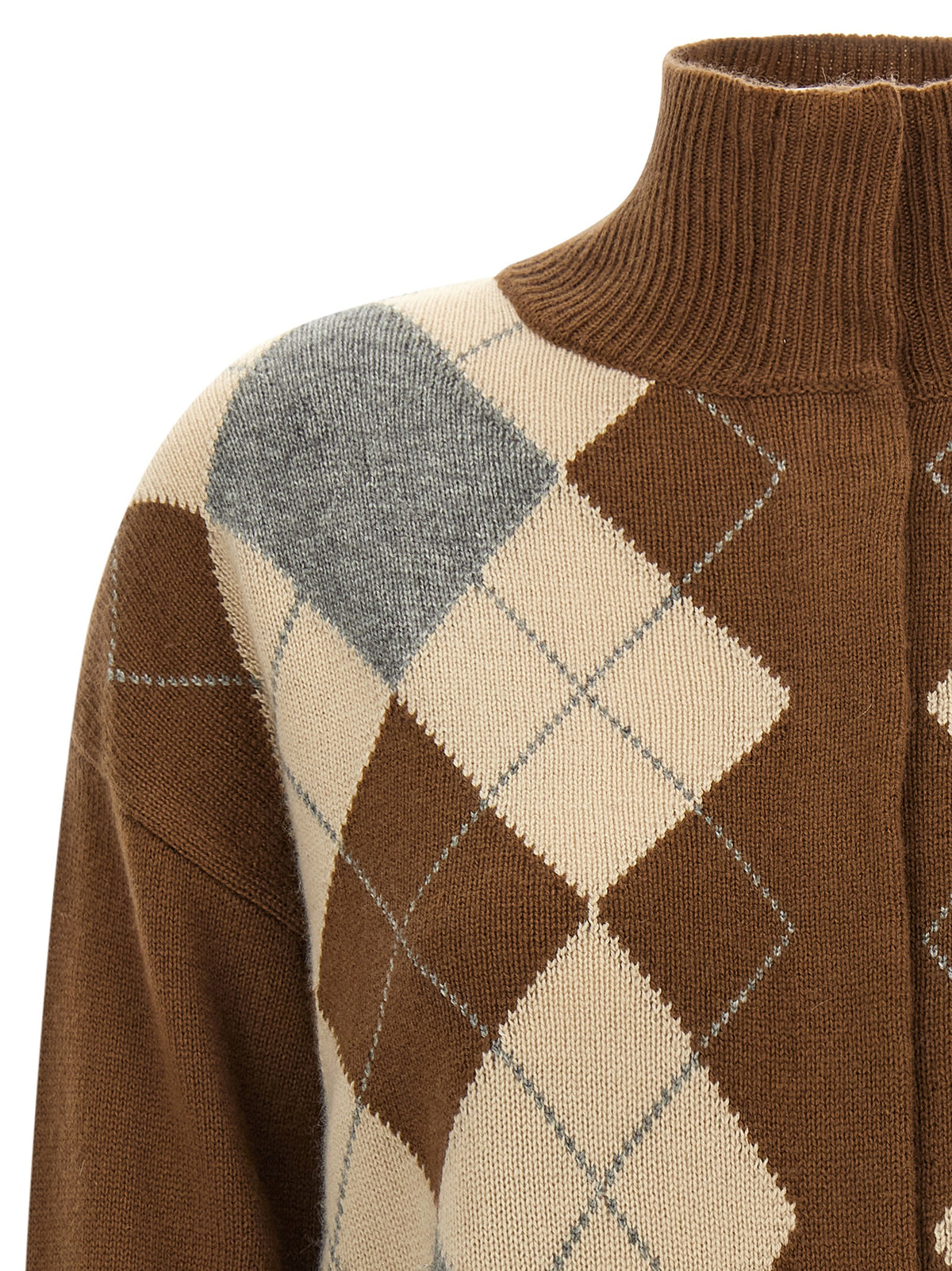 Max Mara Brauner Wollcardigan