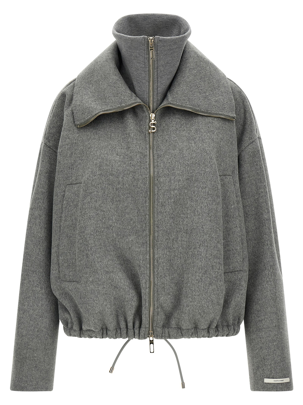 Sportmax Grauer Woll-Bomber