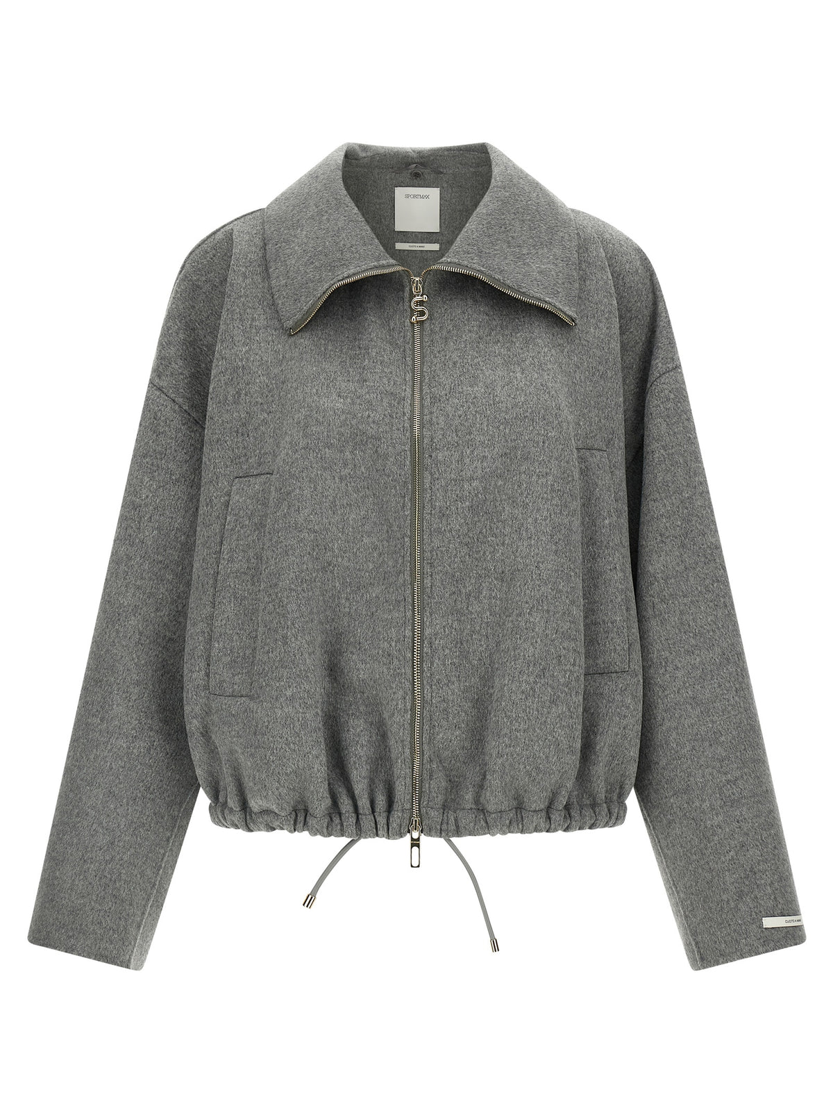 Sportmax Grauer Woll-Bomber