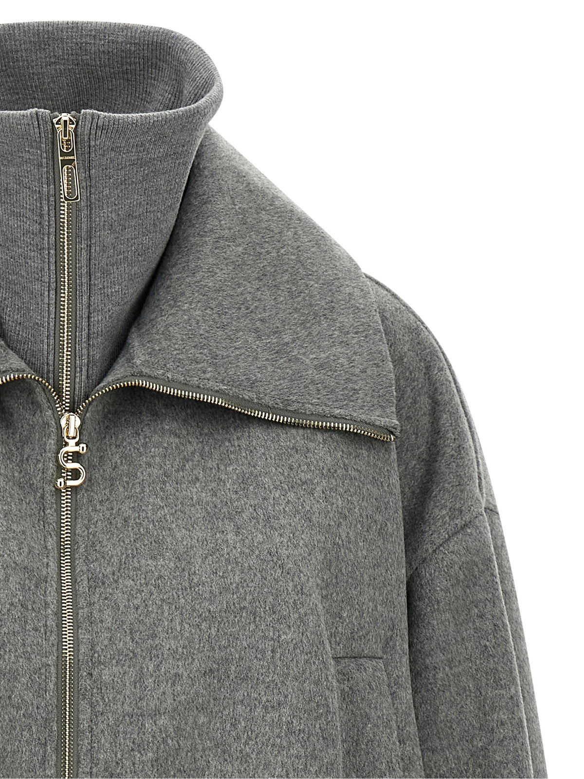 Sportmax Grauer Woll-Bomber