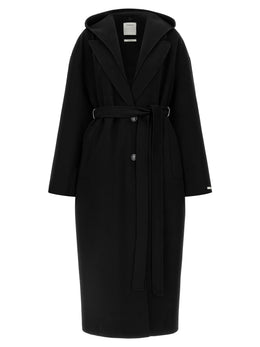 Sportmax Schwarzer Wollmantel