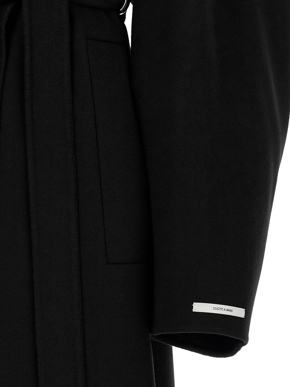 Sportmax Schwarzer Wollmantel