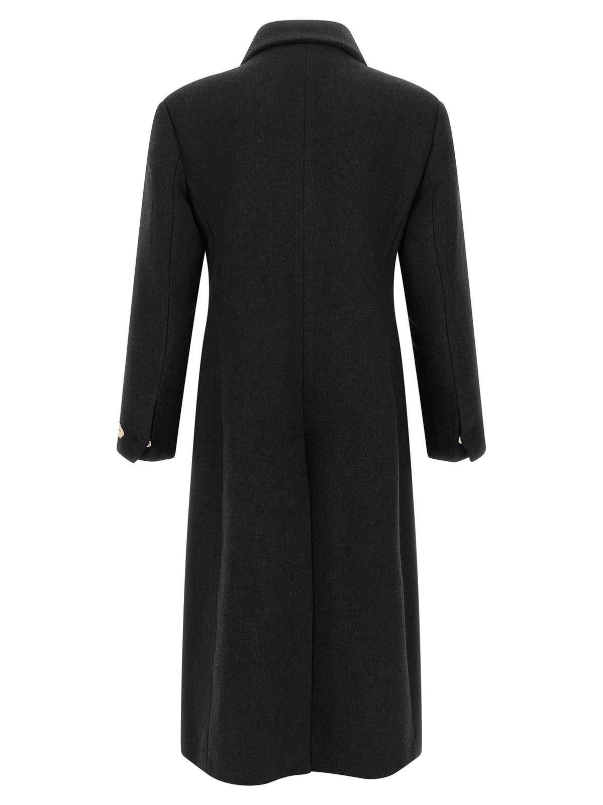 Jacquemus Grauer Wollmantel aus reiner Schurwolle