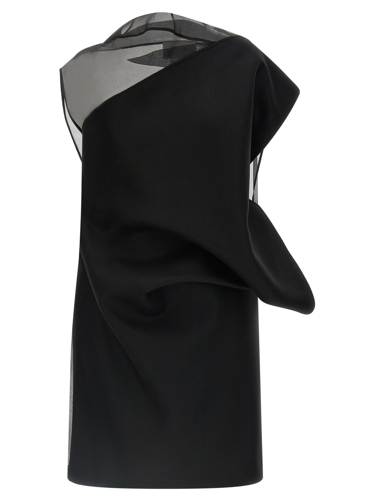 Sportmax Schwarzes Wollkleid Kurz