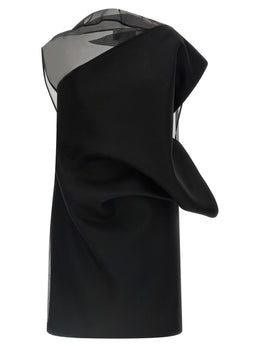 Sportmax Schwarzes Wollkleid Kurz