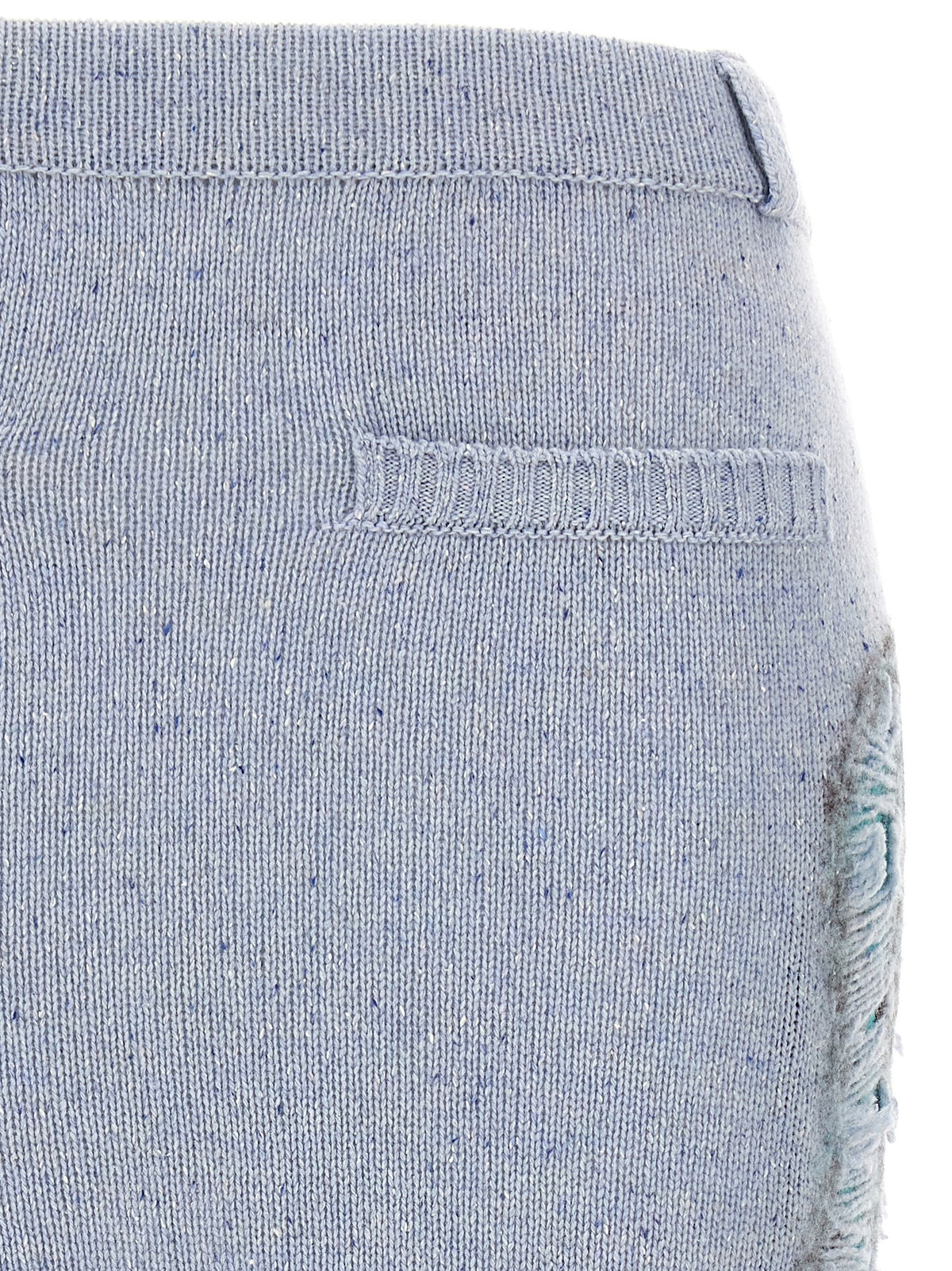 Moschino Blaue Midiröck aus Wolle
