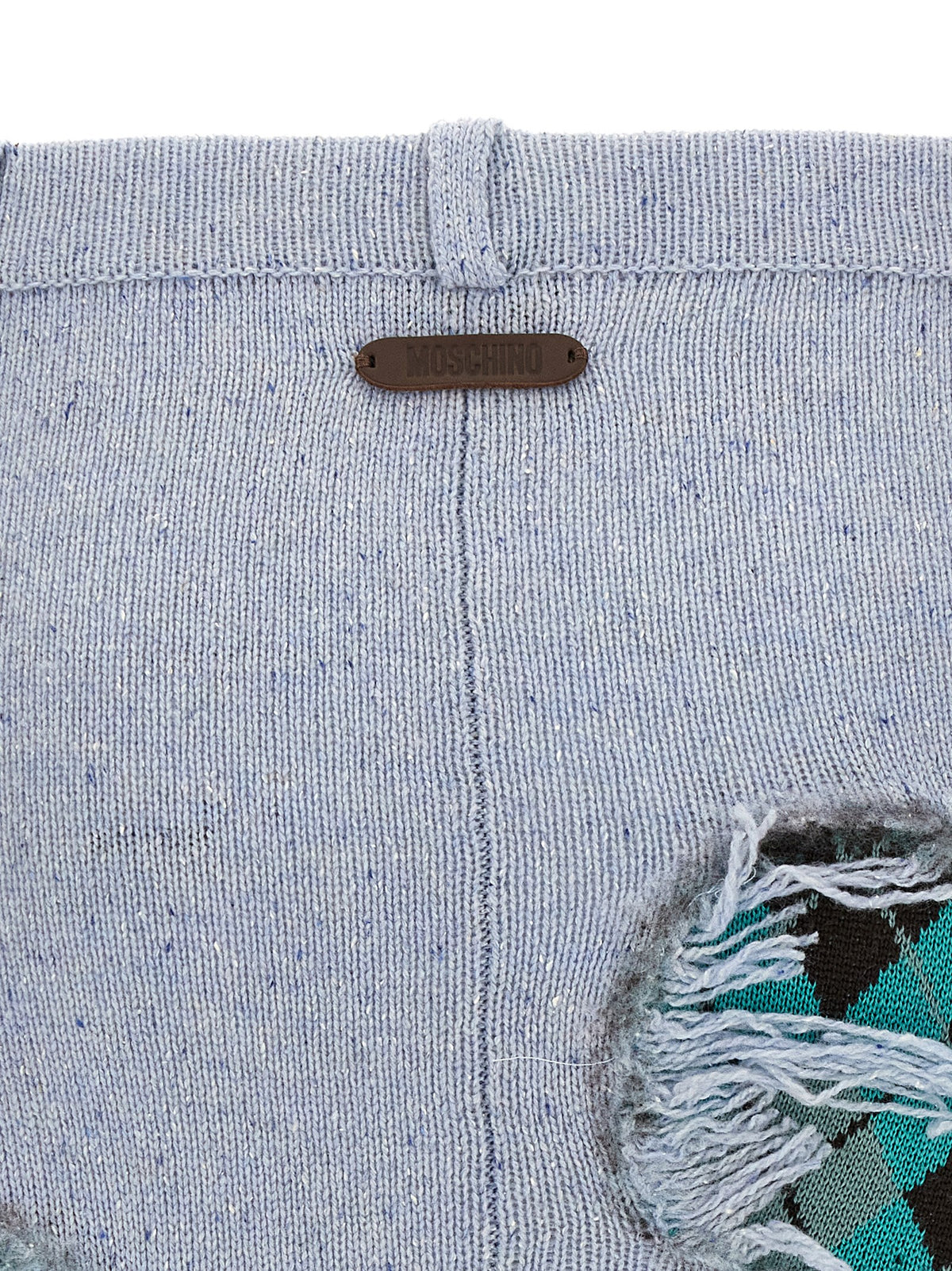 Moschino Blaue Midiröck aus Wolle