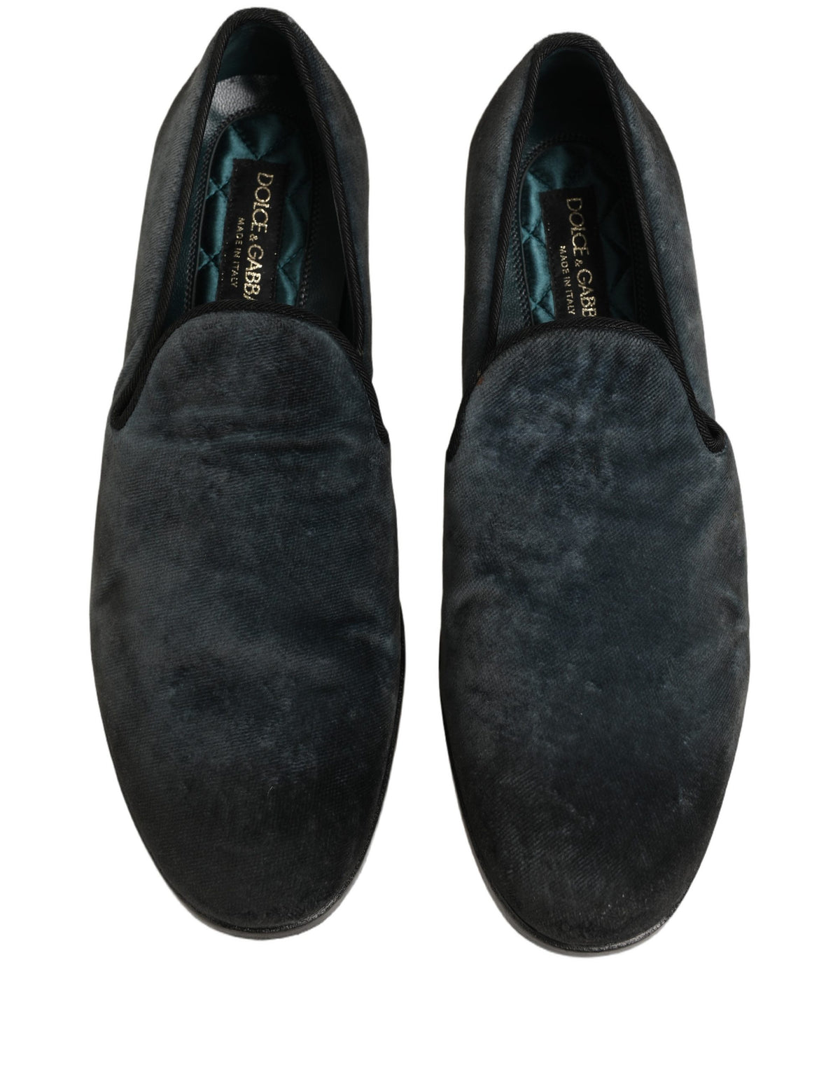 Dolce & Gabbana Blaue Mokassins aus Wildleder zum Hineinschlüpfen für Herren