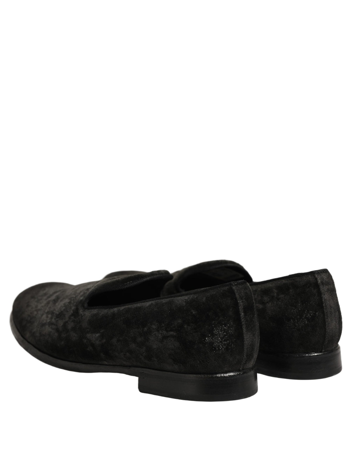 Dolce & Gabbana Schwarze Mokassins aus Wildleder, zum Hineinschlüpfen, Herrenschuhe