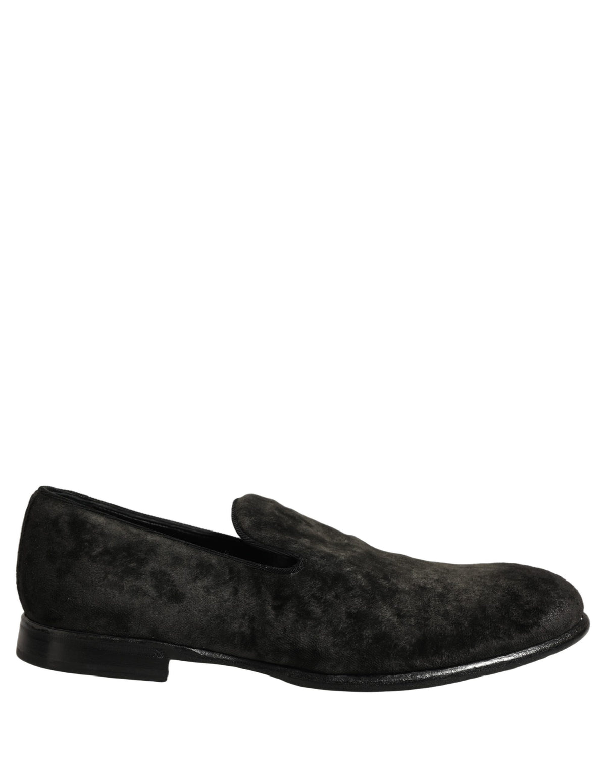 Dolce & Gabbana Schwarze Mokassins aus Wildleder, zum Hineinschlüpfen, Herrenschuhe