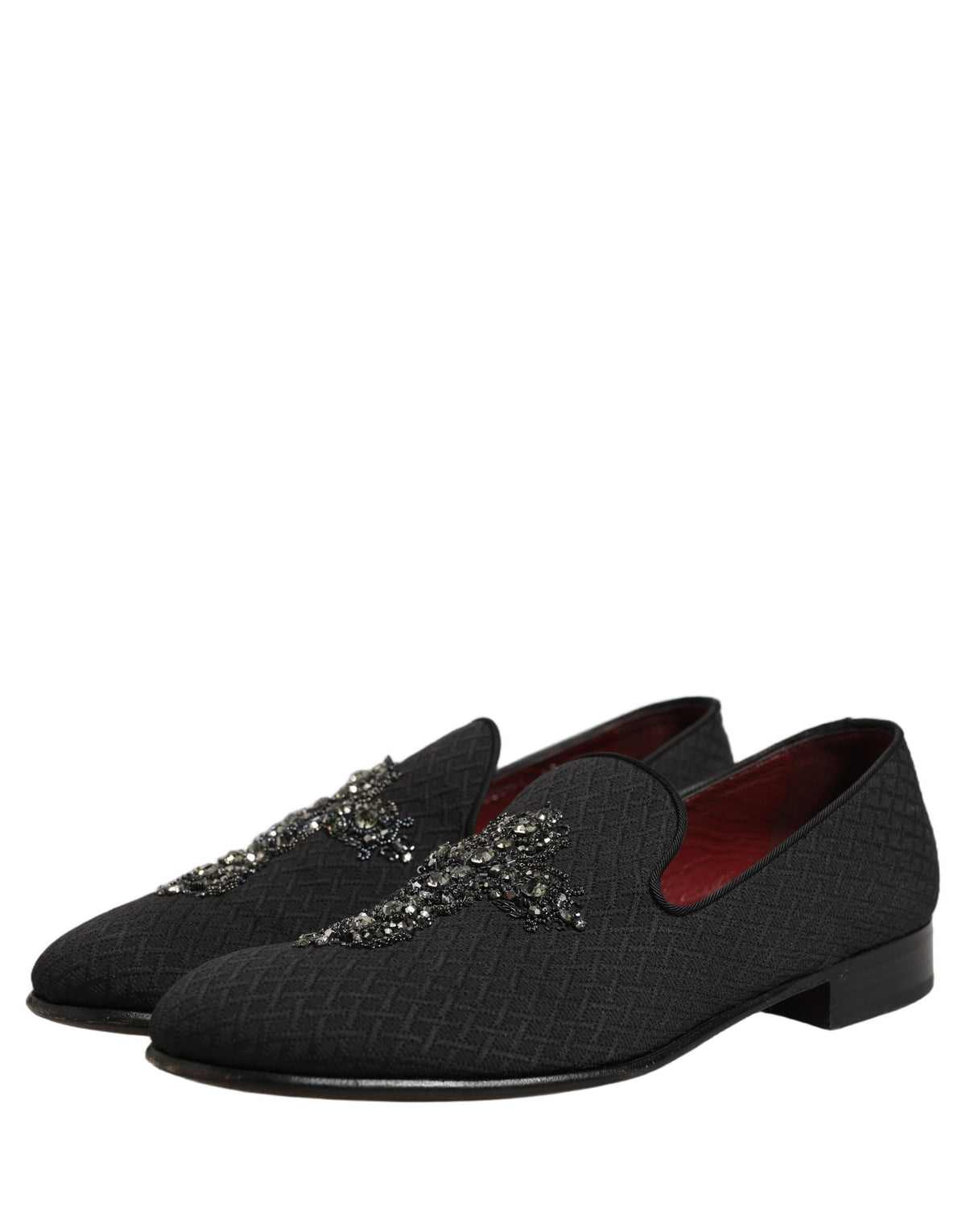 Dolce & Gabbana Schwarze Wildleder Mokassins mit Kreuz-Applikation