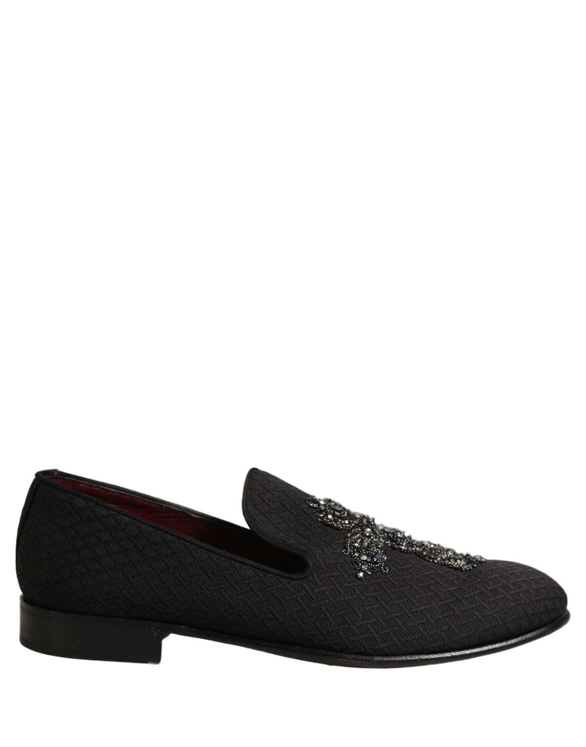 Dolce & Gabbana Schwarze Wildleder Mokassins mit Kreuz-Applikation