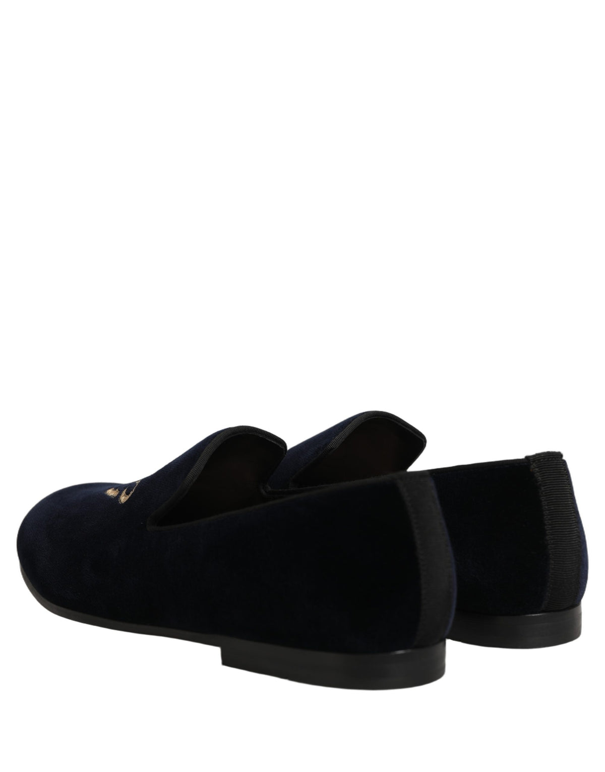 Dolce & Gabbana Schwarze Slipper aus Wildleder mit DG-Logo für Herren