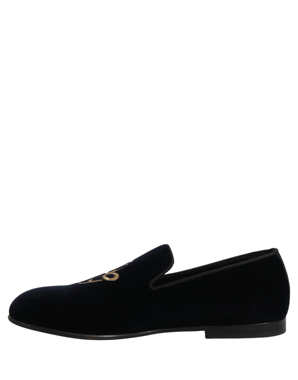 Dolce & Gabbana Schwarze Slipper aus Wildleder mit DG-Logo für Herren