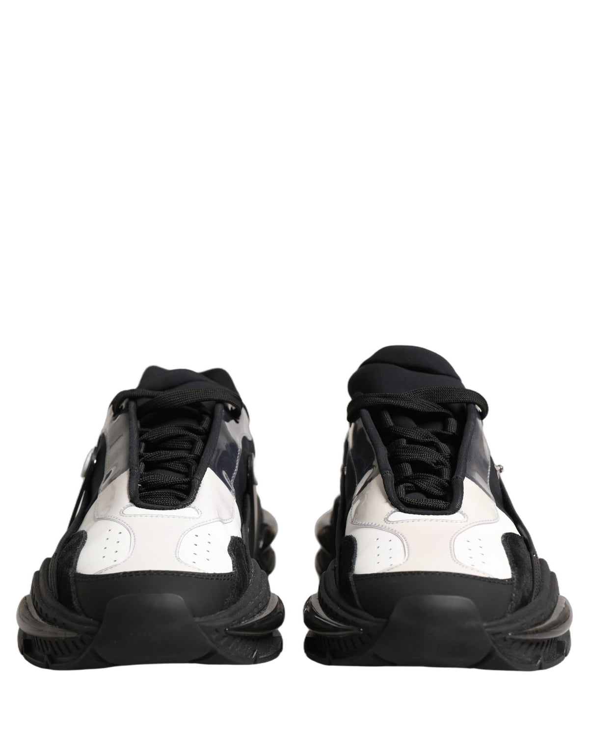 Dolce & Gabbana Weiße Schwarze Logo Airmaster Herren Sneaker Schuhe