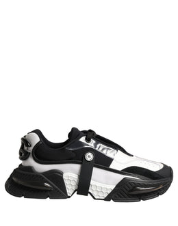 Dolce & Gabbana Weiße Schwarze Logo Airmaster Herren Sneaker Schuhe