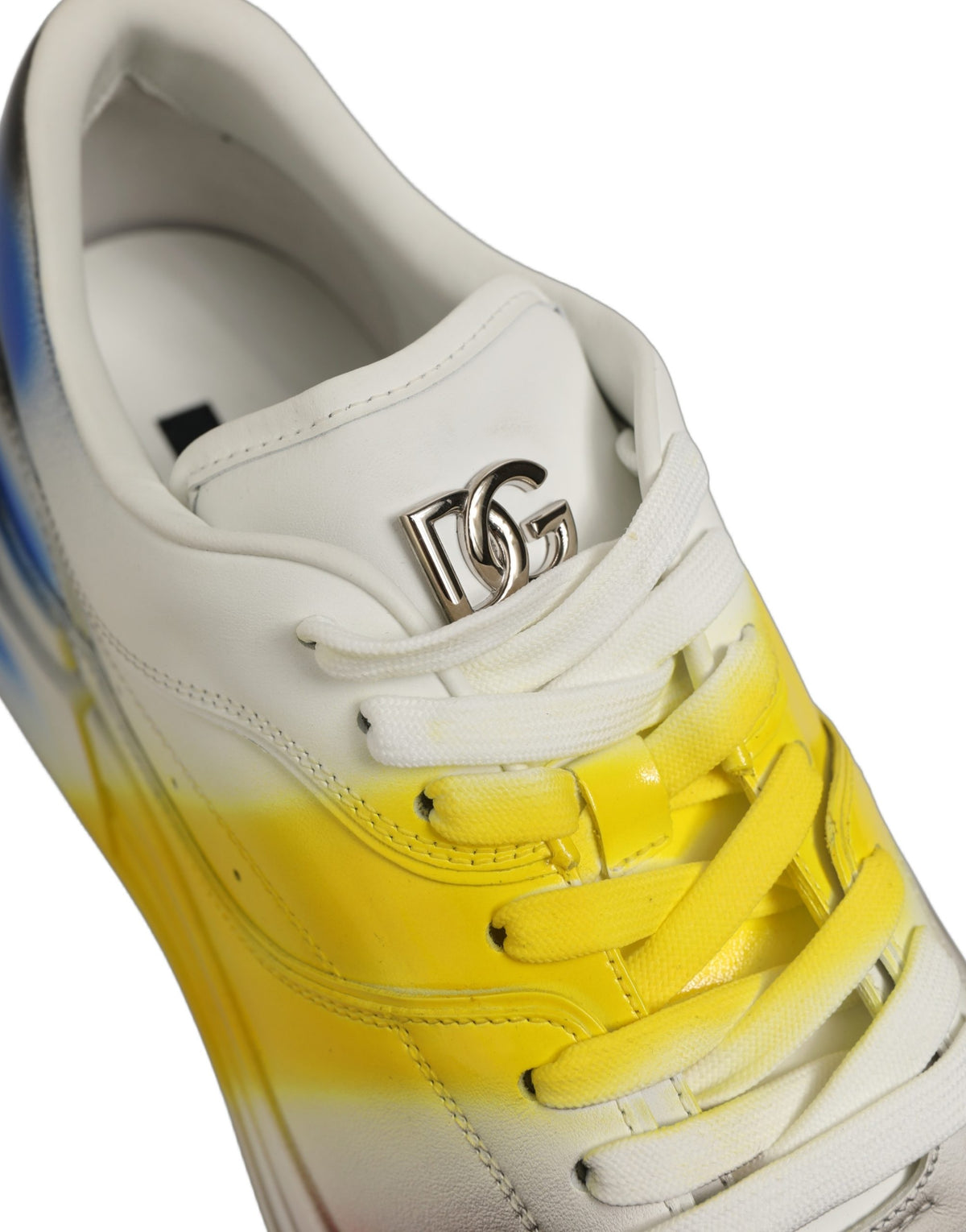 Dolce & Gabbana Mehrfarbige New Roma Paint Sneaker Herrenschuhe