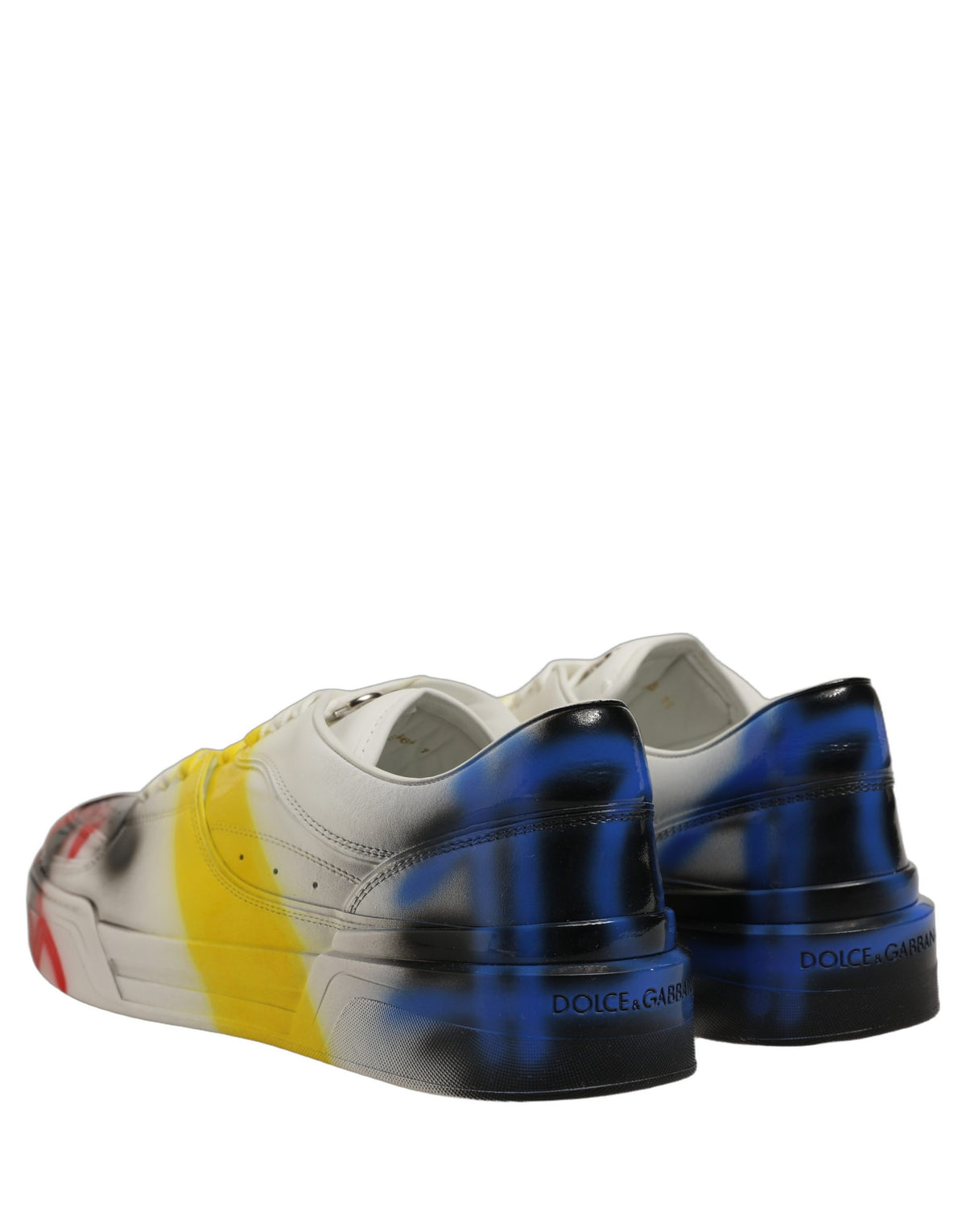 Dolce & Gabbana Mehrfarbige New Roma Paint Sneaker Herrenschuhe