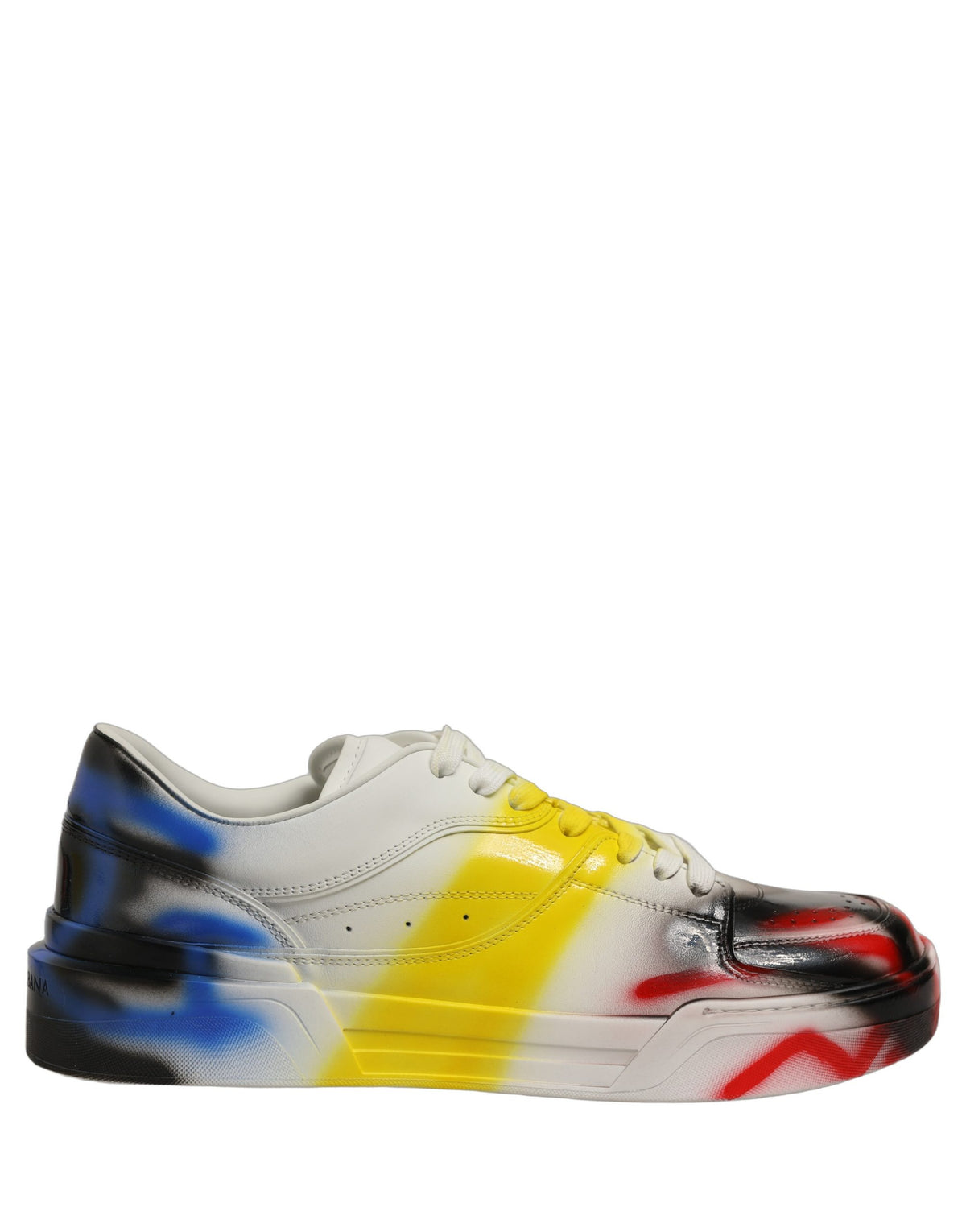 Dolce & Gabbana Mehrfarbige New Roma Paint Sneaker Herrenschuhe