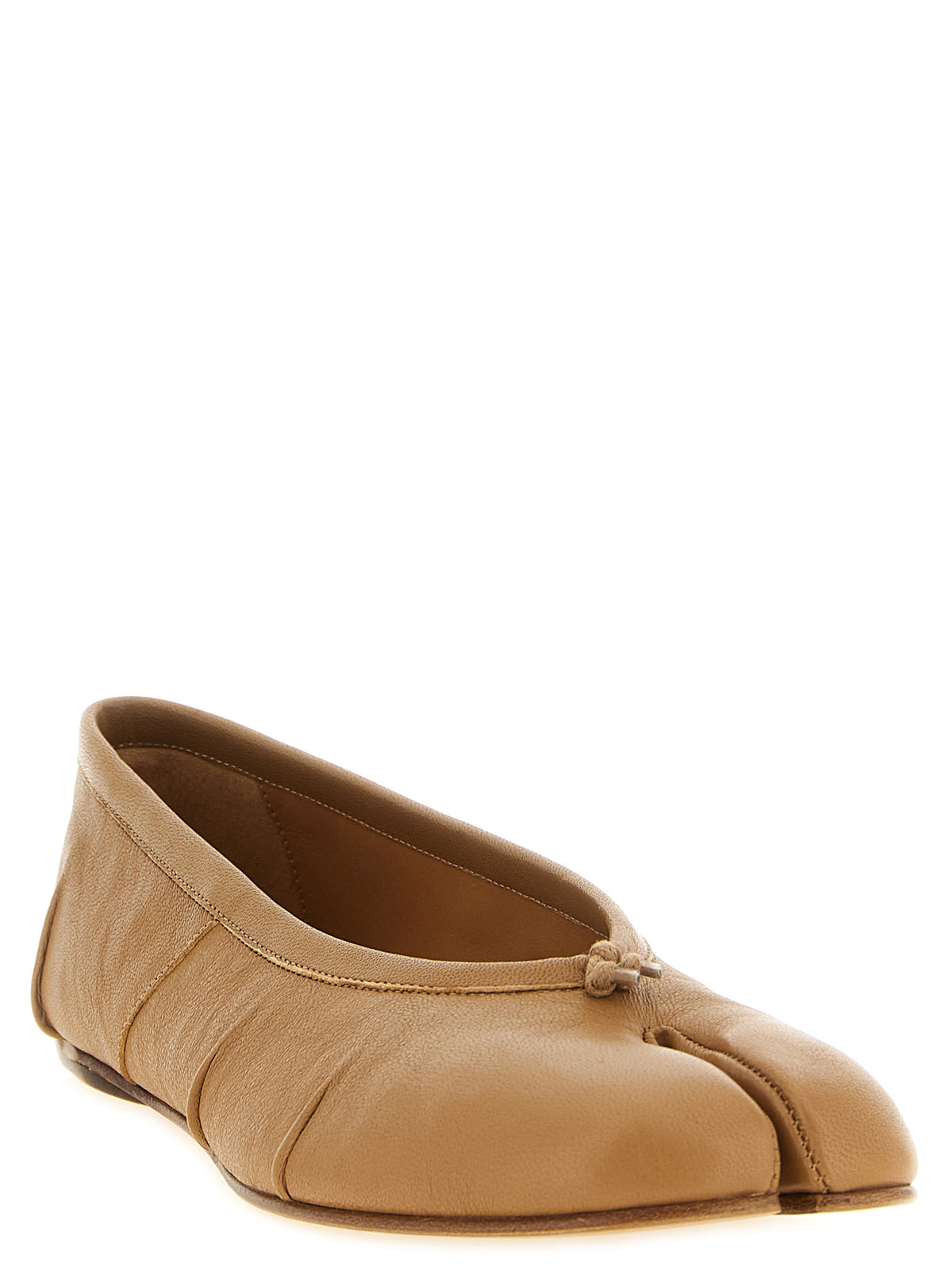 Maison Margiela Beige Lammleder Ballerinas