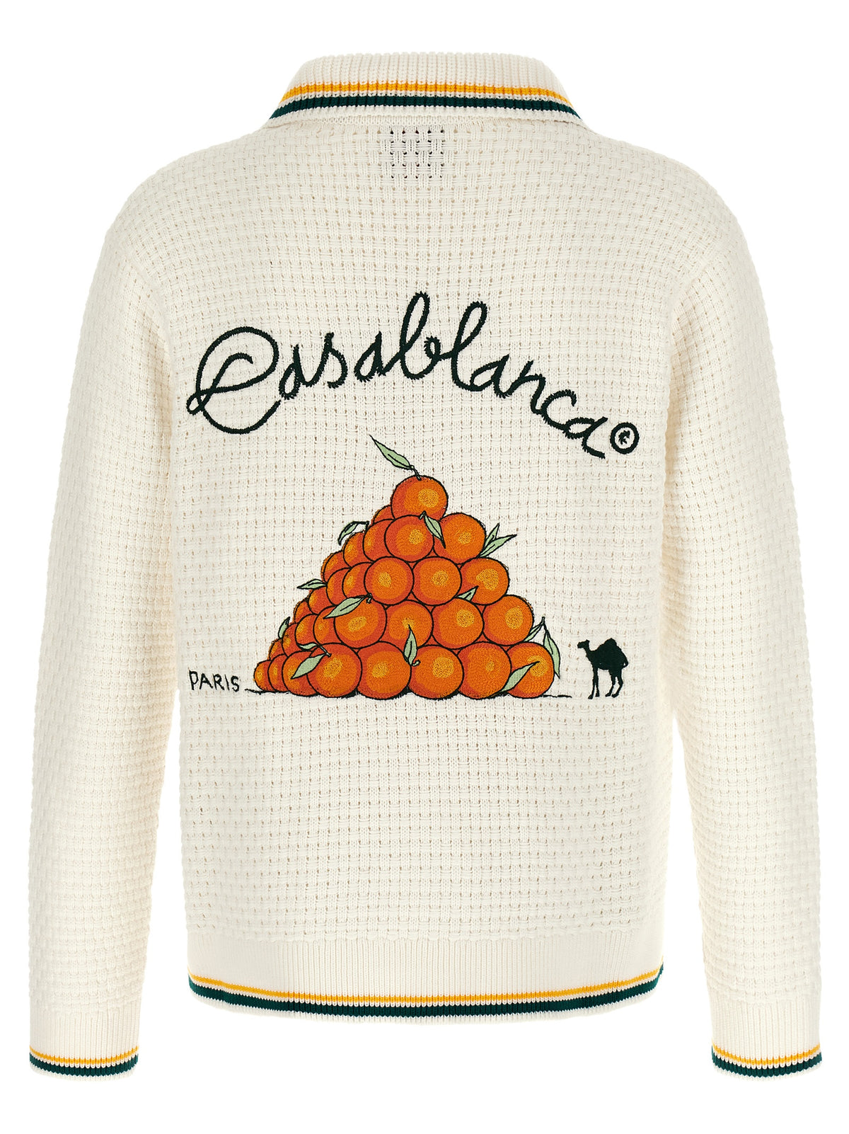 Casablanca Weißer Strickcardigan aus Baumwolle