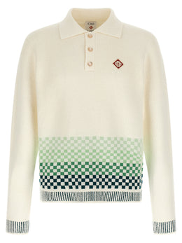 Casablanca Bicolor Cotton Polo Shirt