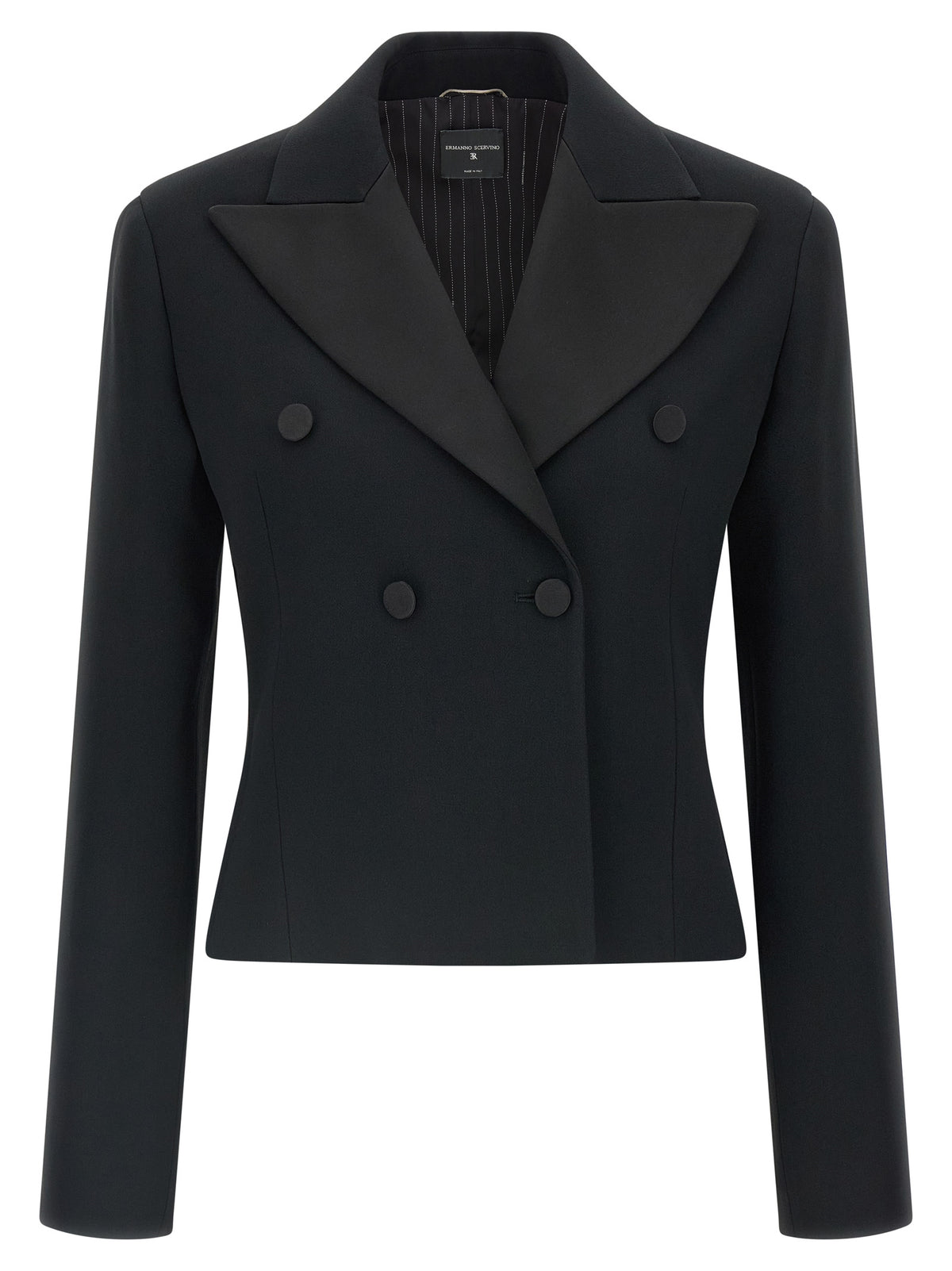Ermanno Scervino Schwarzer Blazer aus Viskose