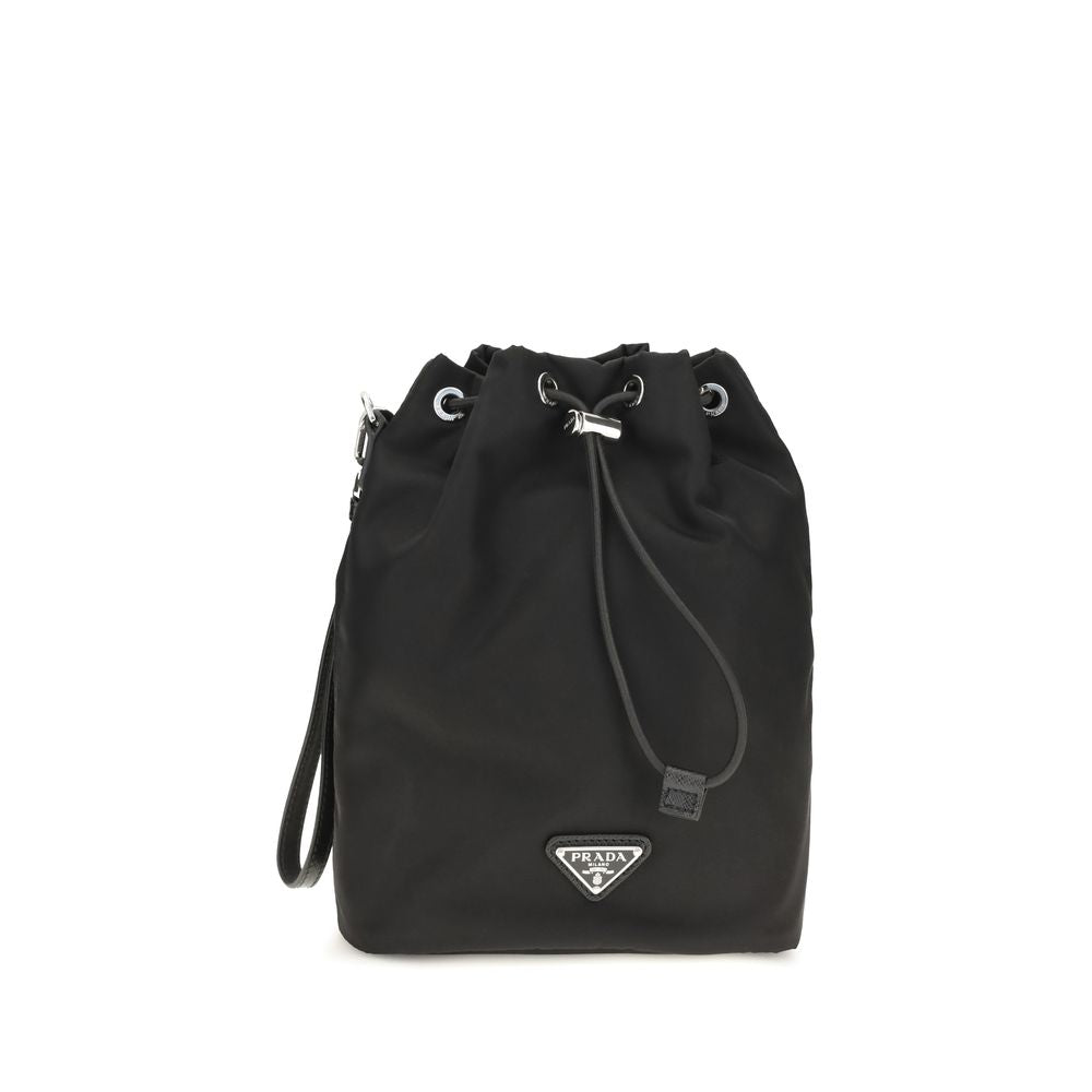 Prada Schwarzes Nylon Portemonnaie