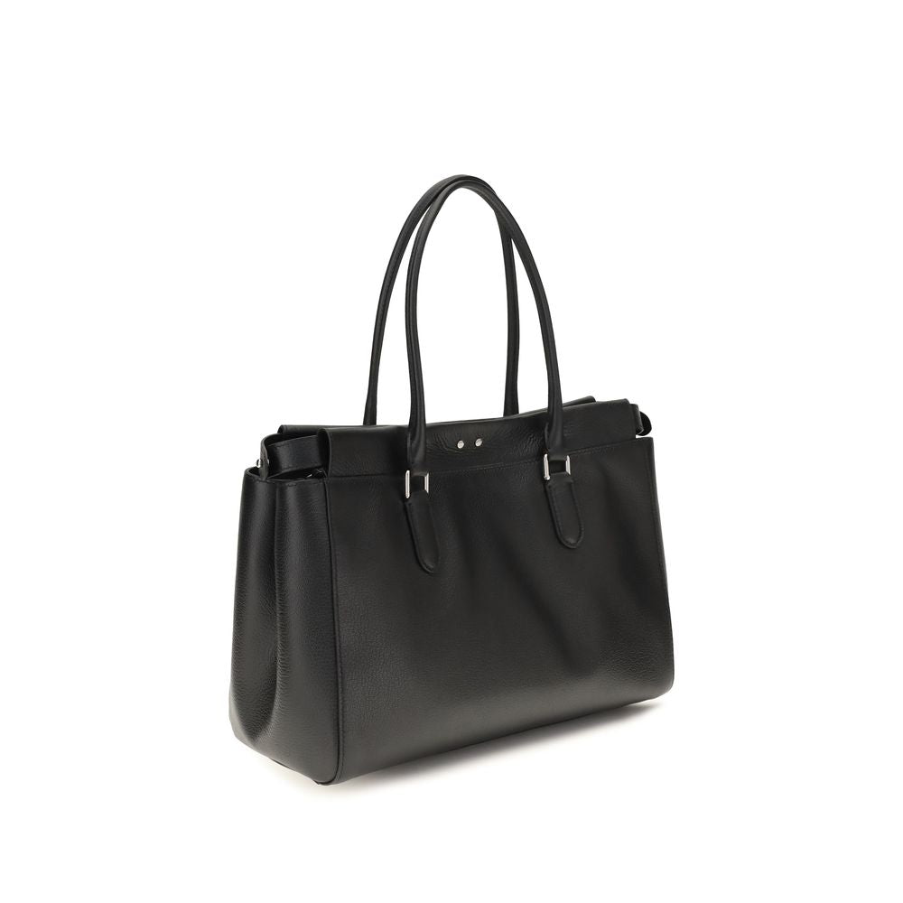 Fendi Schwarze Bos Taurus Kalbsleder Schultertasche