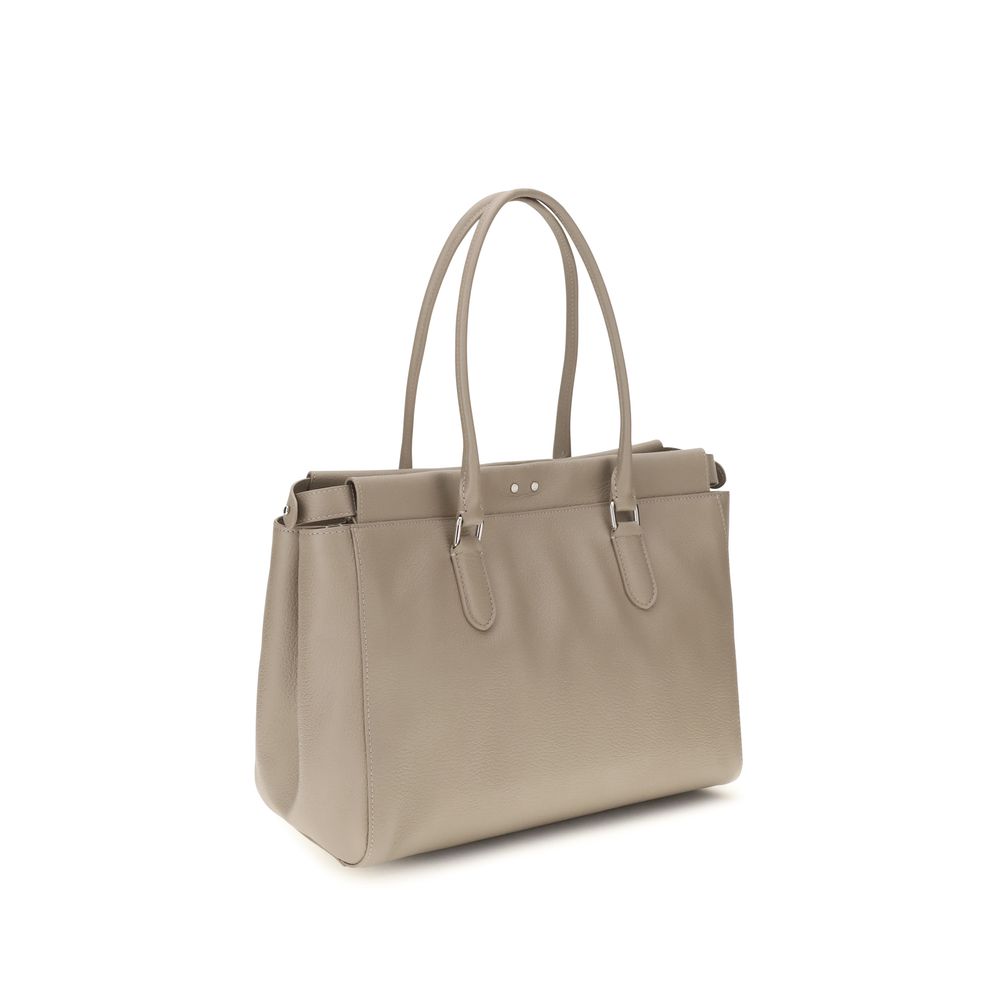 Fendi Beige Kalbsleder Bos Taurus Schultertasche