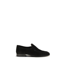 The Row Schwarze Loafer aus Wildleder
