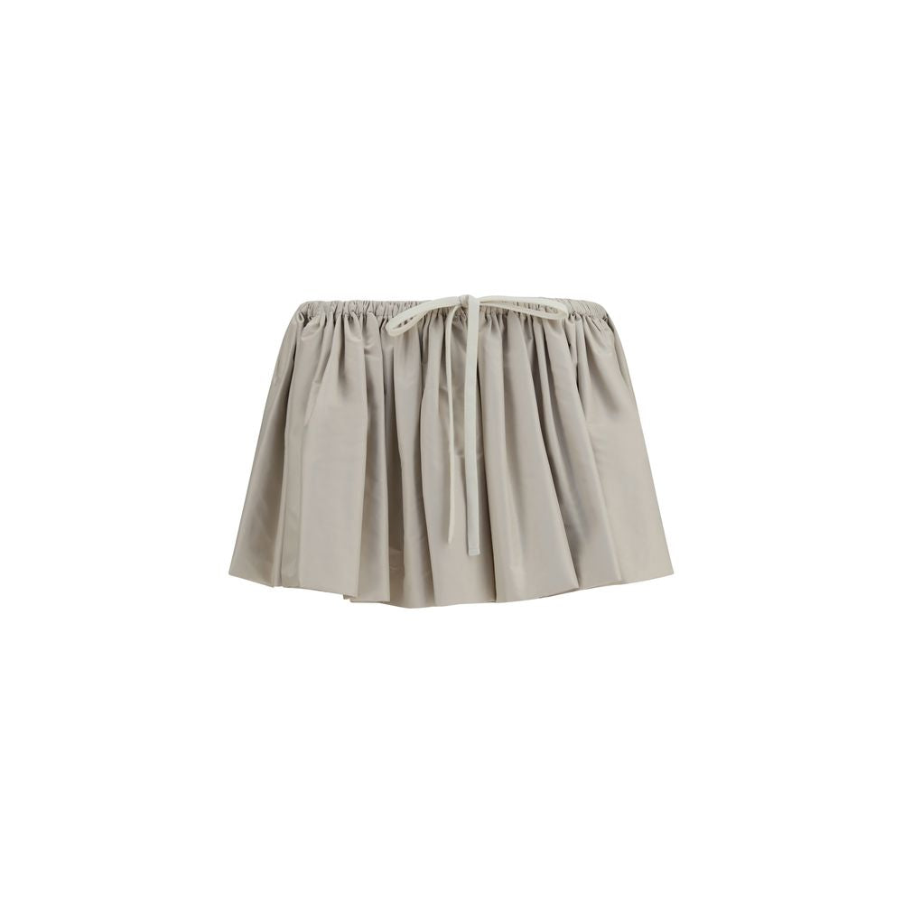 Miu Miu Beiger Minirock aus Polyester