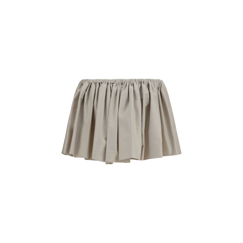 Miu Miu Beiger Minirock aus Polyester