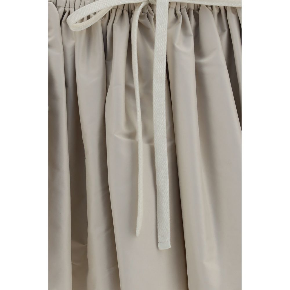Miu Miu Beiger Minirock aus Polyester