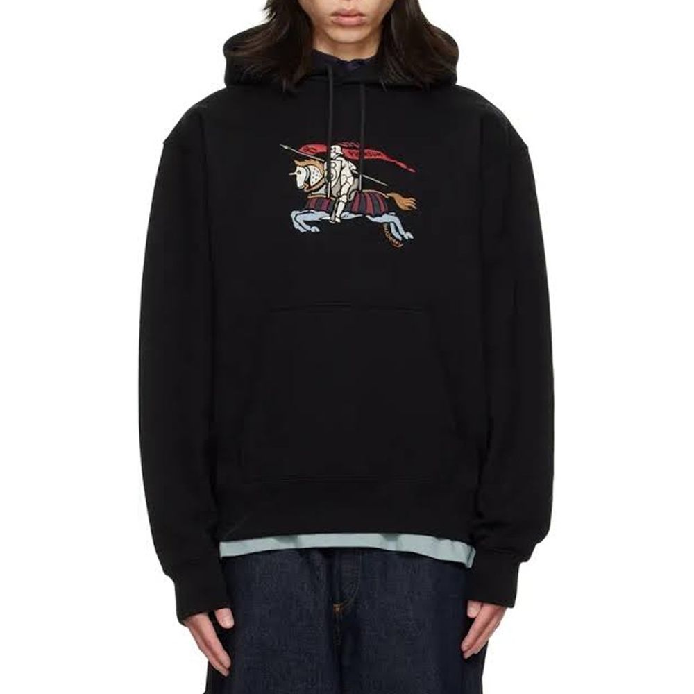Burberry Schwarzer Baumwoll-Hoodie