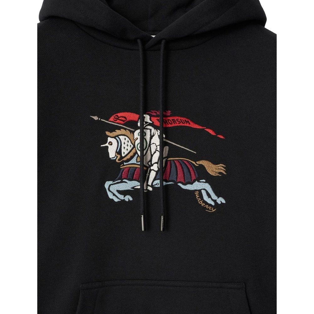Burberry Schwarzer Baumwoll-Hoodie