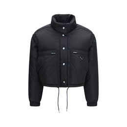 Prada Schwarze Daunenjacke aus Gänsedaunen, durchgehend