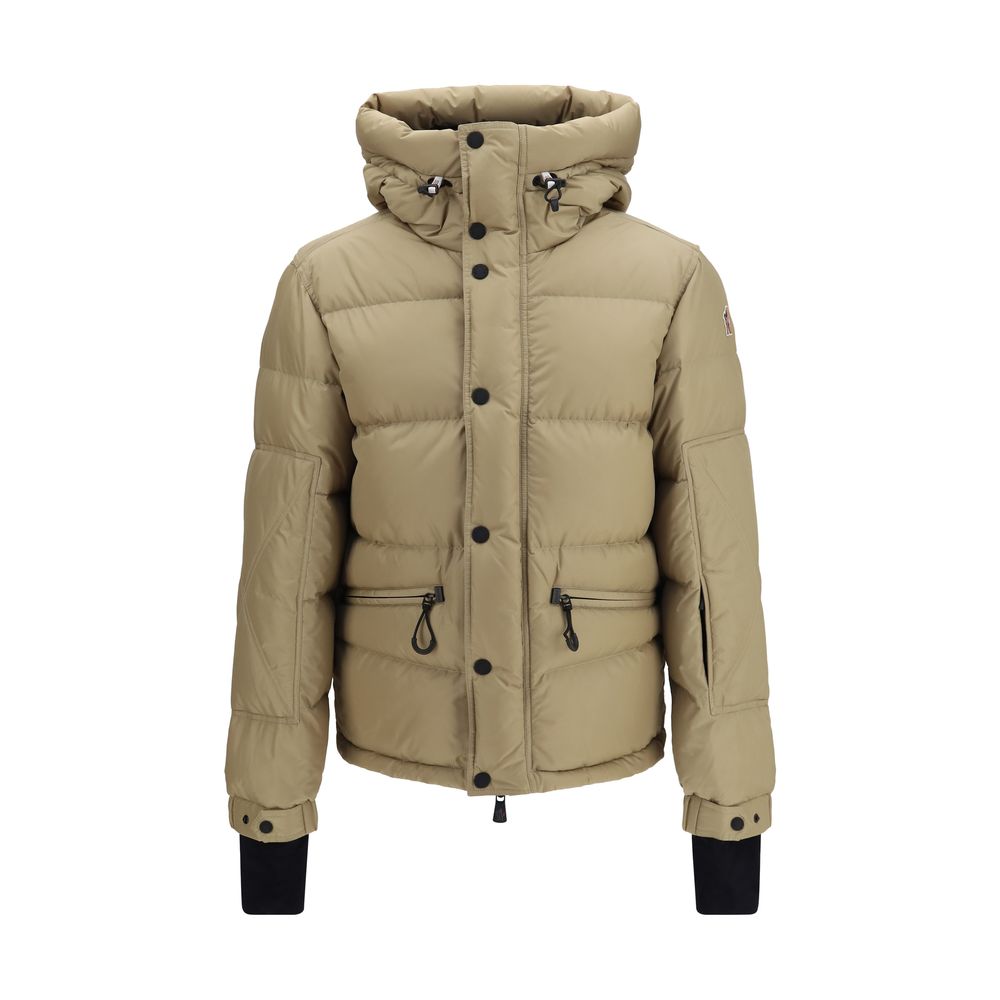 Moncler Grenoble Beige Daunenmantel aus Gänsedaunen