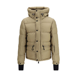 Moncler Grenoble Beige Daunenmantel aus Gänsedaunen