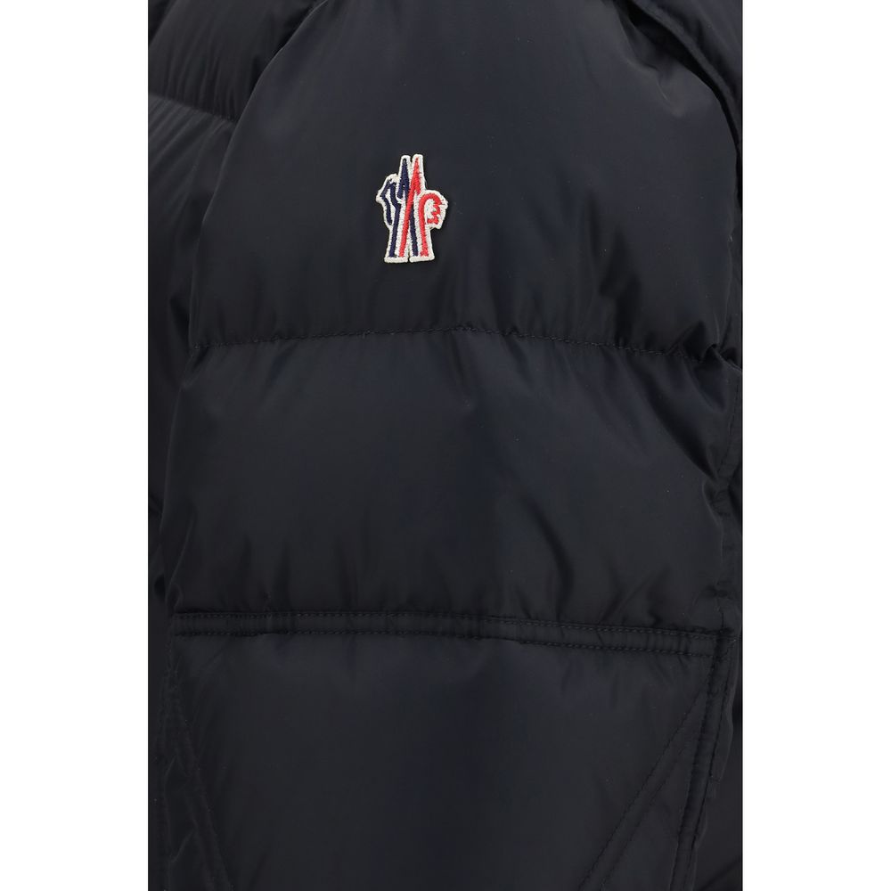 Moncler Grenoble Schwarze Daunenjacke aus Shell
