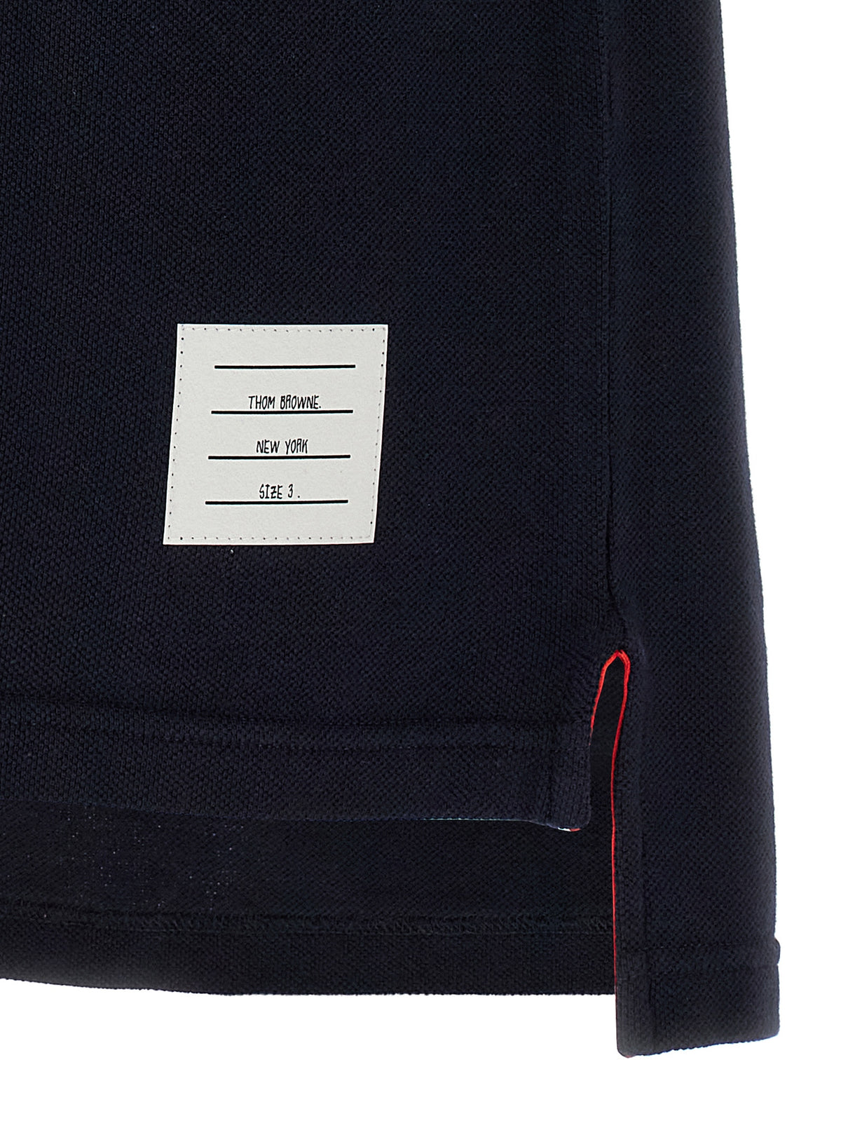 Thom Browne Blaues Baumwoll-Polohemd