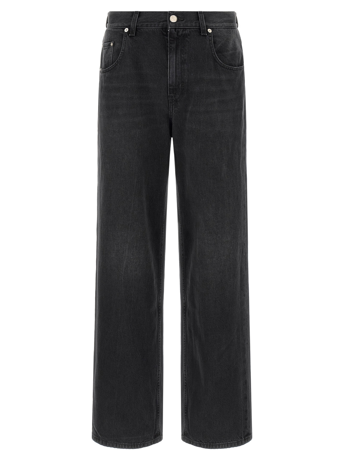 SÉFR Schwarze Baumwolljeans im Relaxed Fit