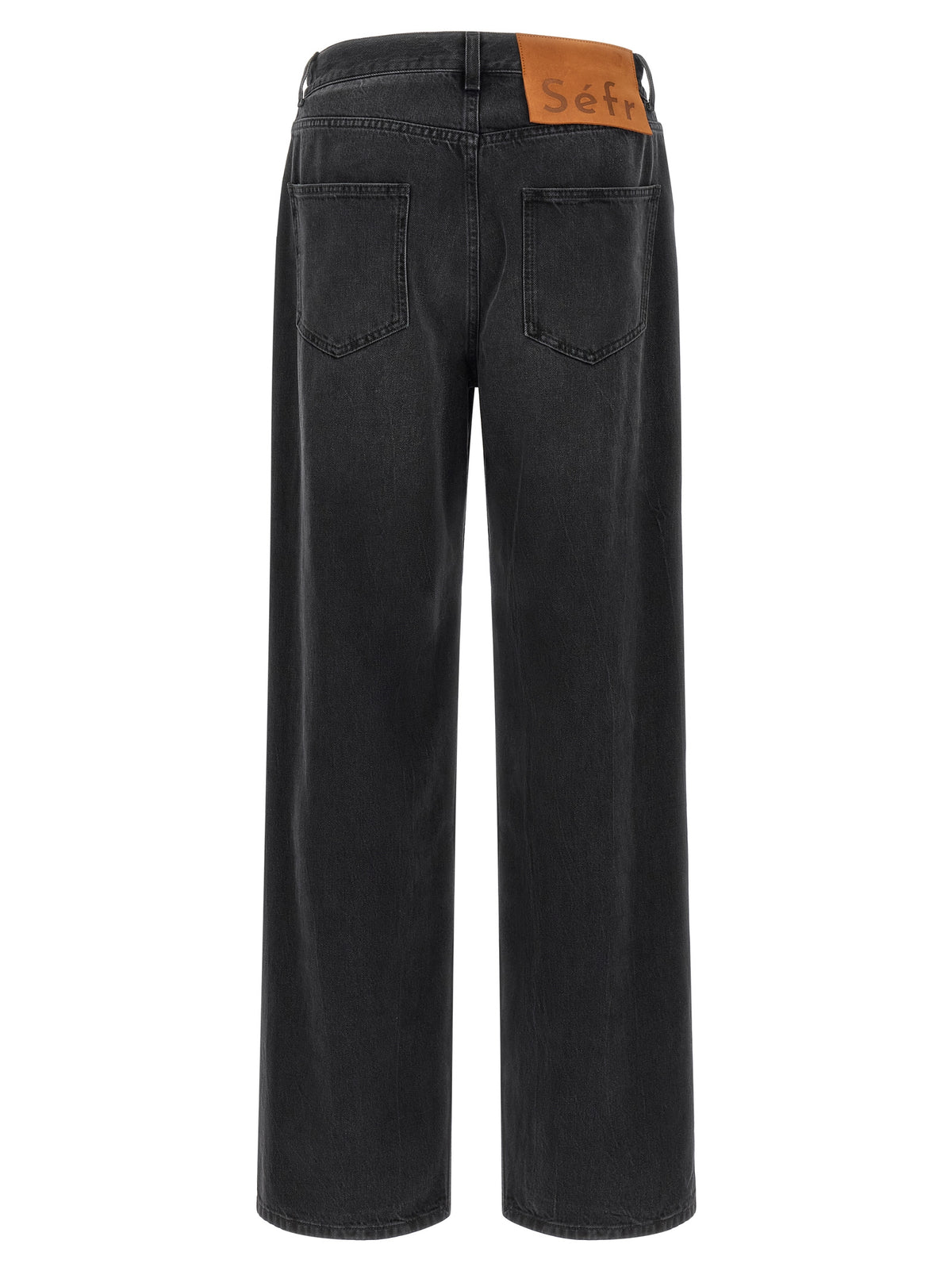 SÉFR Schwarze Baumwolljeans im Relaxed Fit
