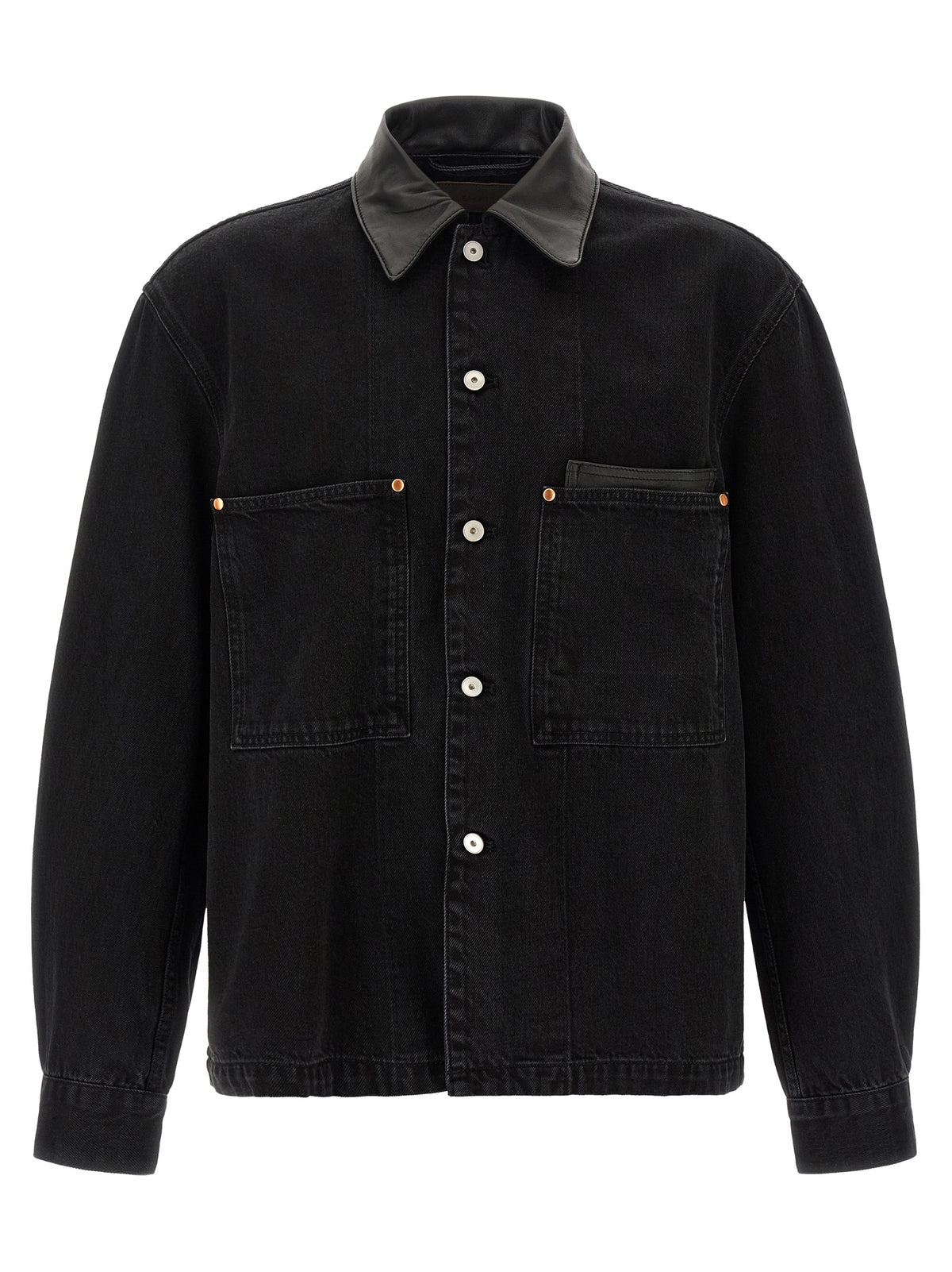 Lemaire Schwarze Baumwoll-Denimjacke