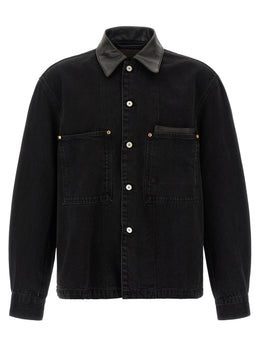 Lemaire Schwarze Baumwoll-Denimjacke