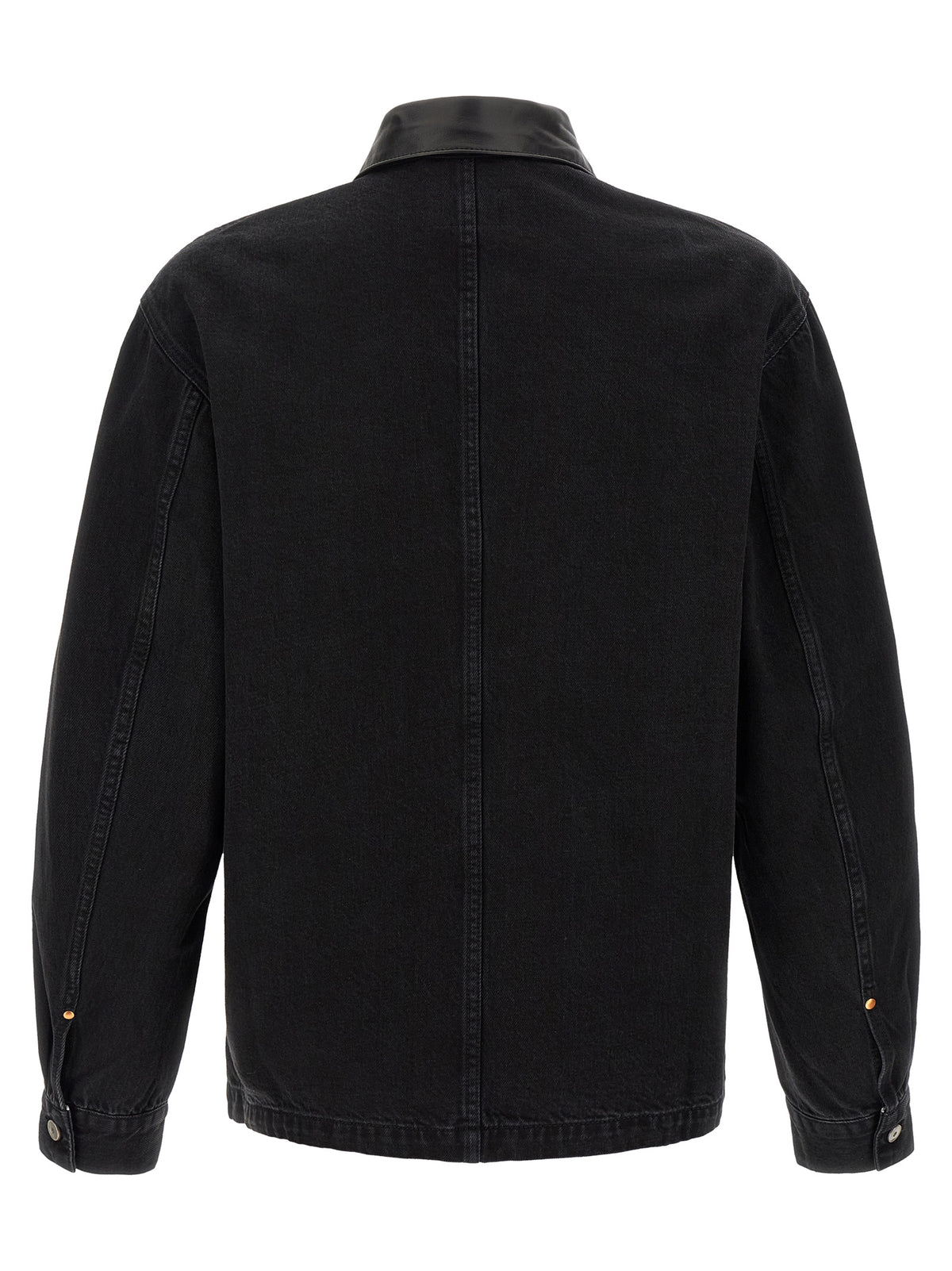 Lemaire Schwarze Baumwoll-Denimjacke