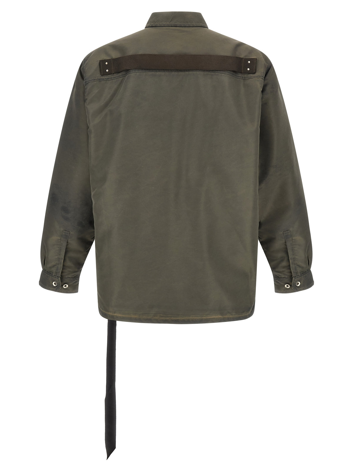 DRKSHDW Graue Nylon-Jacke in voller Länge